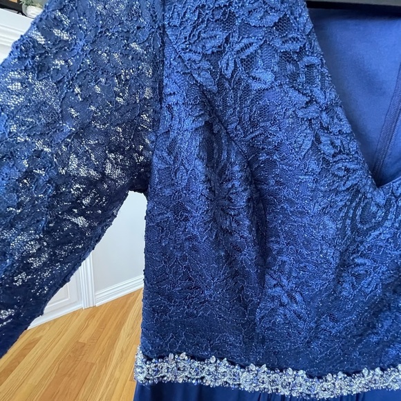 Alex Evenings size 6 V-neck lace embellished sparkle mature mother of the bride - Picture 11 of 14